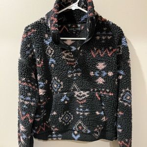 Love Tree Sherpa pullover